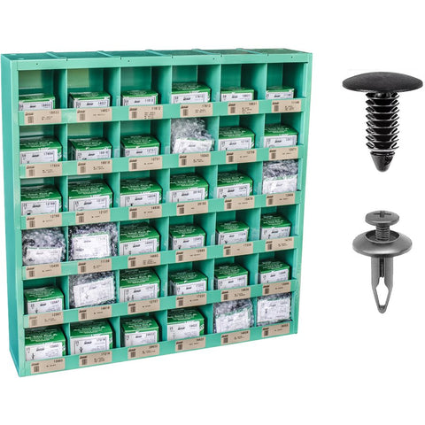 DOMESTIC RETAINER ASSORTMENT IN 36 COMPARTMENT BIN