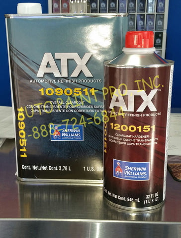 Sherwin Williams ATX 1910511 and ATX1200151 ujrethane clearcolat Auto Paint Restoration car Paint Supplies