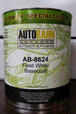 CHEVY FLEET WHITE (OLYMPIC WHITE) 8624 / GAl BASECOAT CLEARCOAT AUTO body shop RESTORATION CAR PAINT supplies