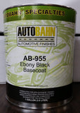 CHEVY EBONY BLACK 8555 BASECOAT CLEARCOAT AUTO body shop RESTORATION CAR PAINT supplies