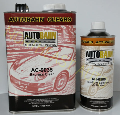 Express Cure Clear AutoBahn AC9035 (AC9035 w/ AH6580) Auto body shop restoration car paint